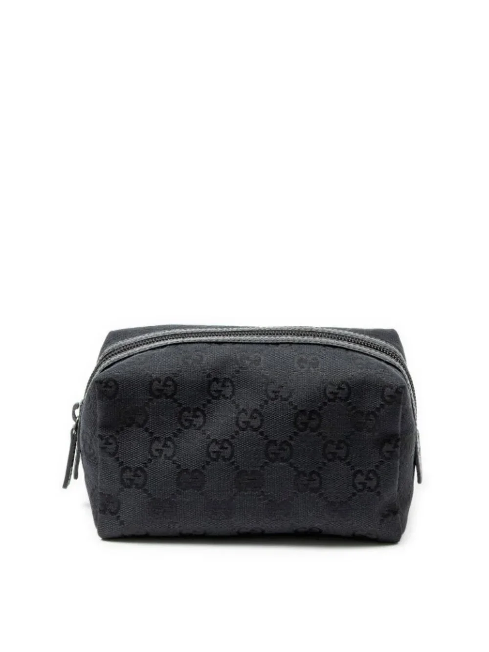 Gucci Makeup Pouch Black GG Canvas